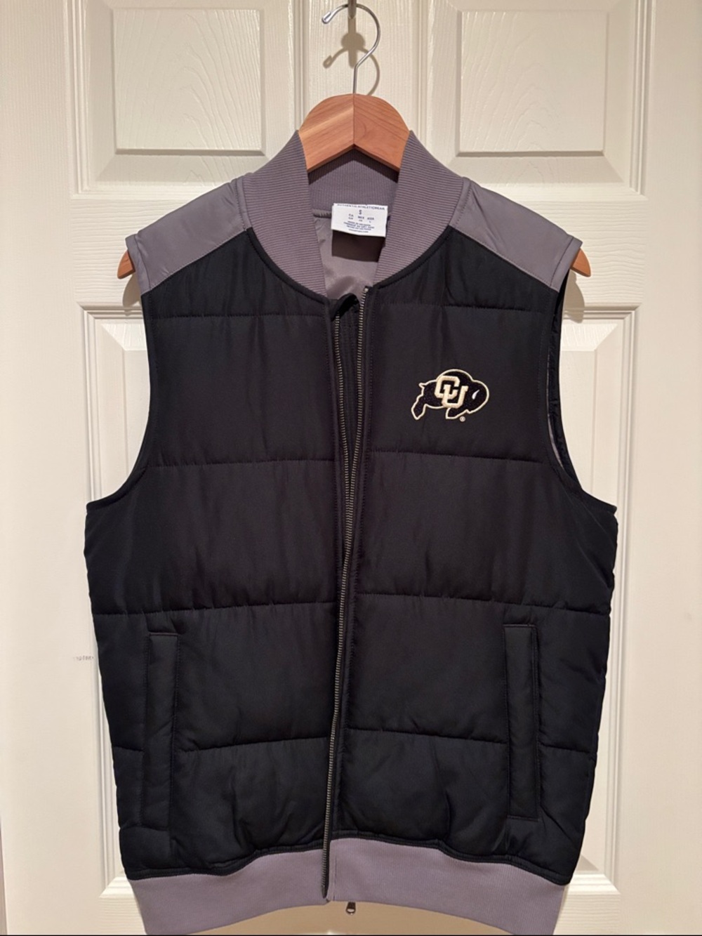 Champion Black & Gray Quilted Sleeveless Puffer Vest